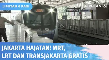 Menyambut Jakarta Hajatan atau HUT DKI Jakarta, Pemprov DKI Jakarta menerbitkan keputusan tarif khusus armada transportasi. Hari ini (22/06) Transjakarta, MRT, dan LRT gratis!