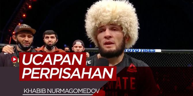 VIDEO: Kalimat Haru Khabib Nurmagomedov Saat Putuskan Pensiun dari UFC