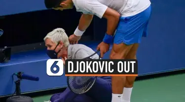 Petenis Novak Djokovic mengalami nasib malang. Pukulannya kala jeda pertandingan mengenai seorang hakim garis hingga membuatnya dinyatakan kalah dalam pertandingan.