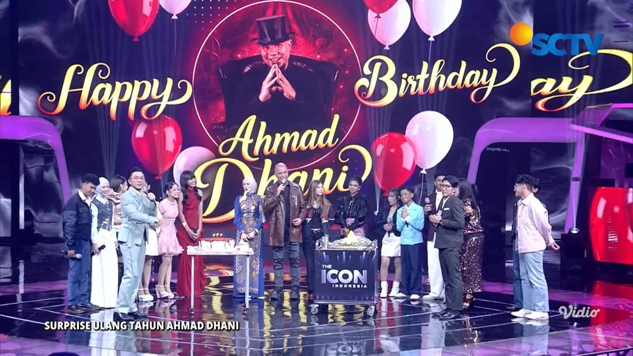 SCTV dan The Icon Indonesia Memberikan Kejutan Ulang Tahun Kepada Ahmad Dhani, dihadiri Oleh Sang Istri dan Anak