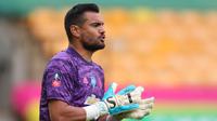4. Sergio Romero (Manchester United) - Sergio Romero telah menjadi kiper yang setia dan sudah membela Manchester United sejak tahun 2015. Romero tidak dimasukkan dalam skuad Manchester United di Liga Inggris usai keinginannya berpindah klub. (AFP/Catherine Ivill/pool)