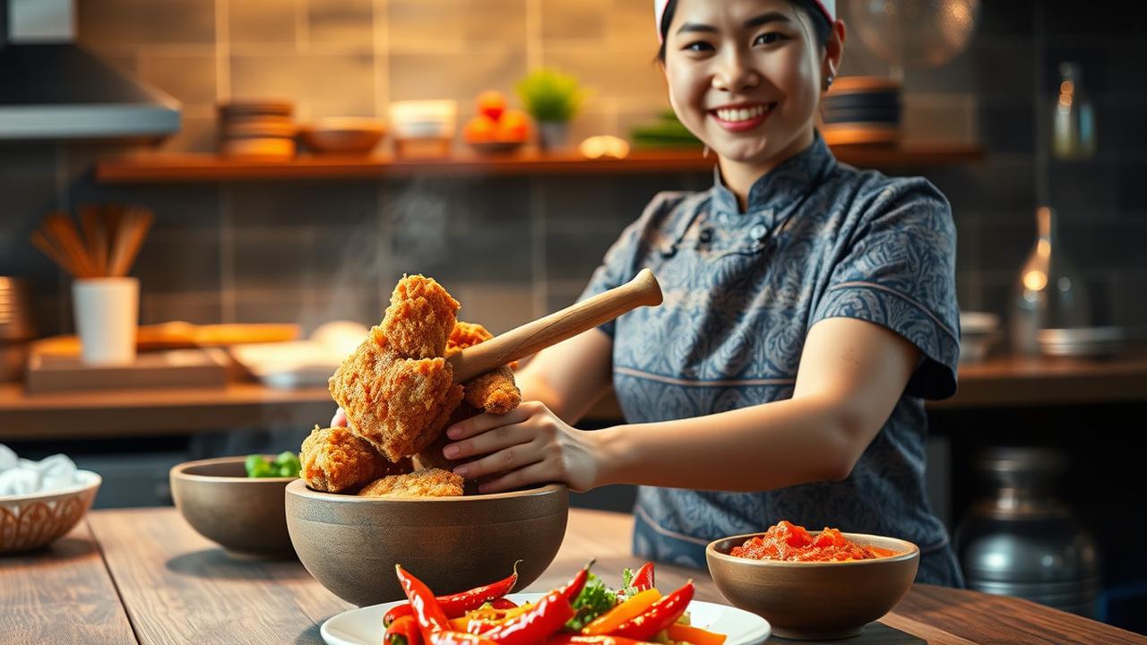 Resep Sambal Ayam Geprek Mudah yang Pedas Menggugah Selera