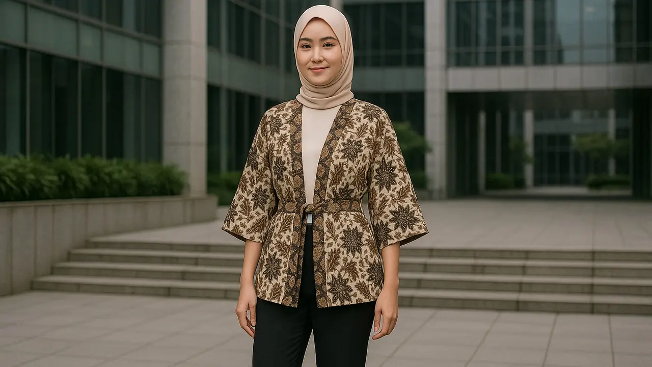 Outer Batik untuk Kantor (Foto: ChatGPT)