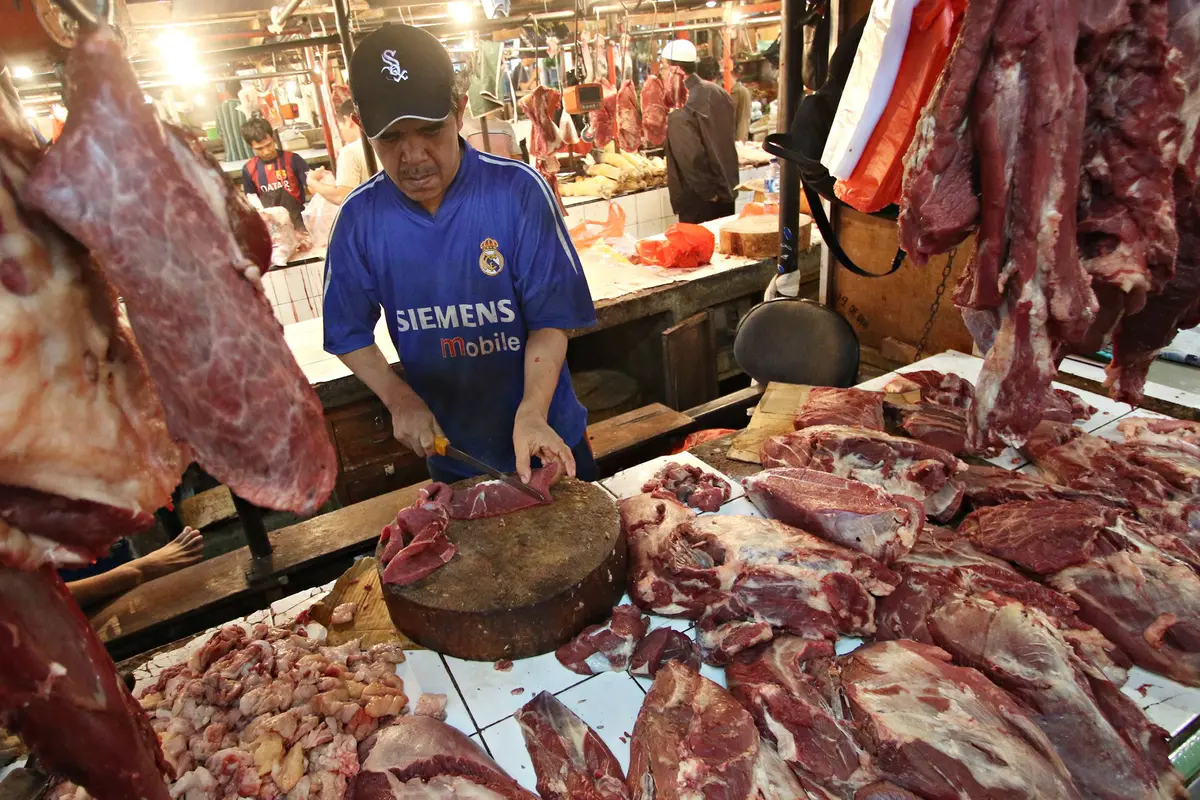 20160125-Harga Daging Sapi di Jakarta Melonjak Hingga Rp 130 Ribu/Kg-Jakarta