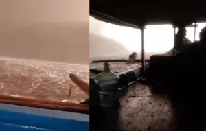 Pekik Takbir Menggema saat Kapal Nelayan Dihujani Batu Anak Krakatau