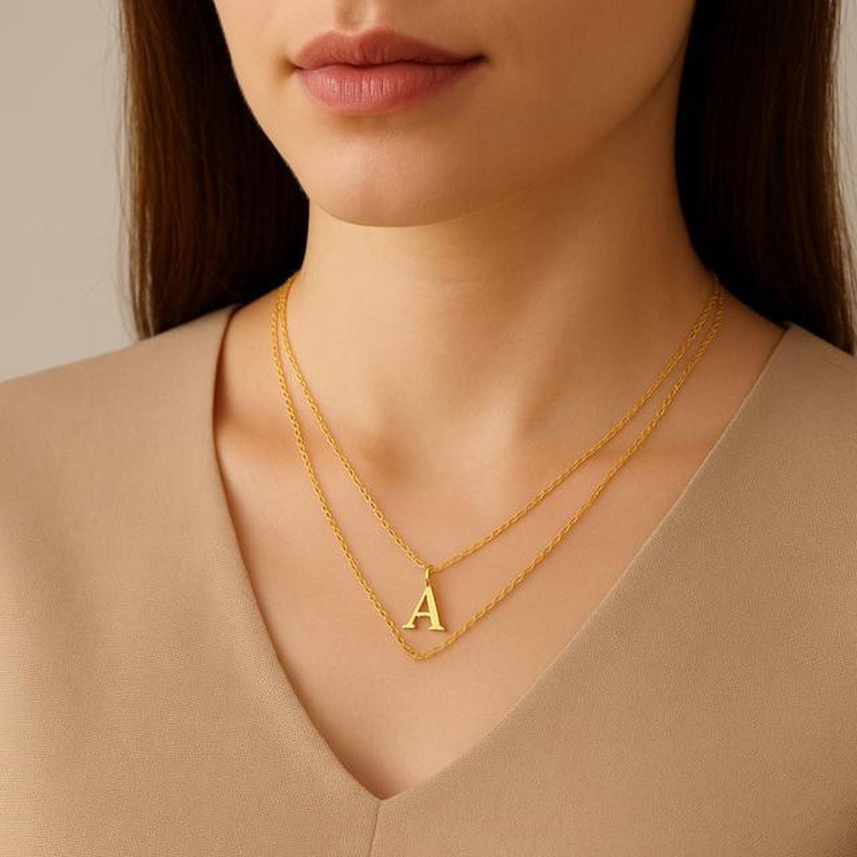 Model Kalung Emas Inisial Seberat 3 Gram Paling Manis untuk Hadiah Ulang Tahun
