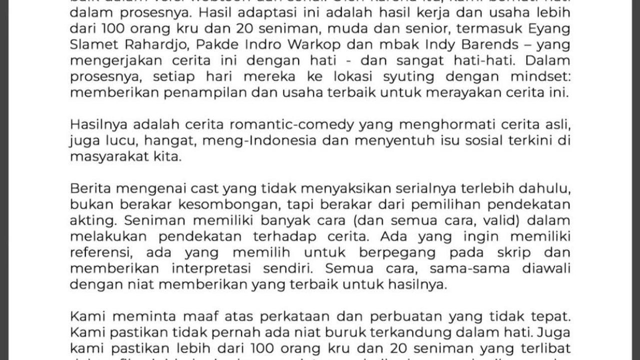 Diboikot Jelang Rilis Film 'A BUSINESS PROPOSAL', Abidzar Minta Maaf dan Falcon Pictures Ikut Bersuara