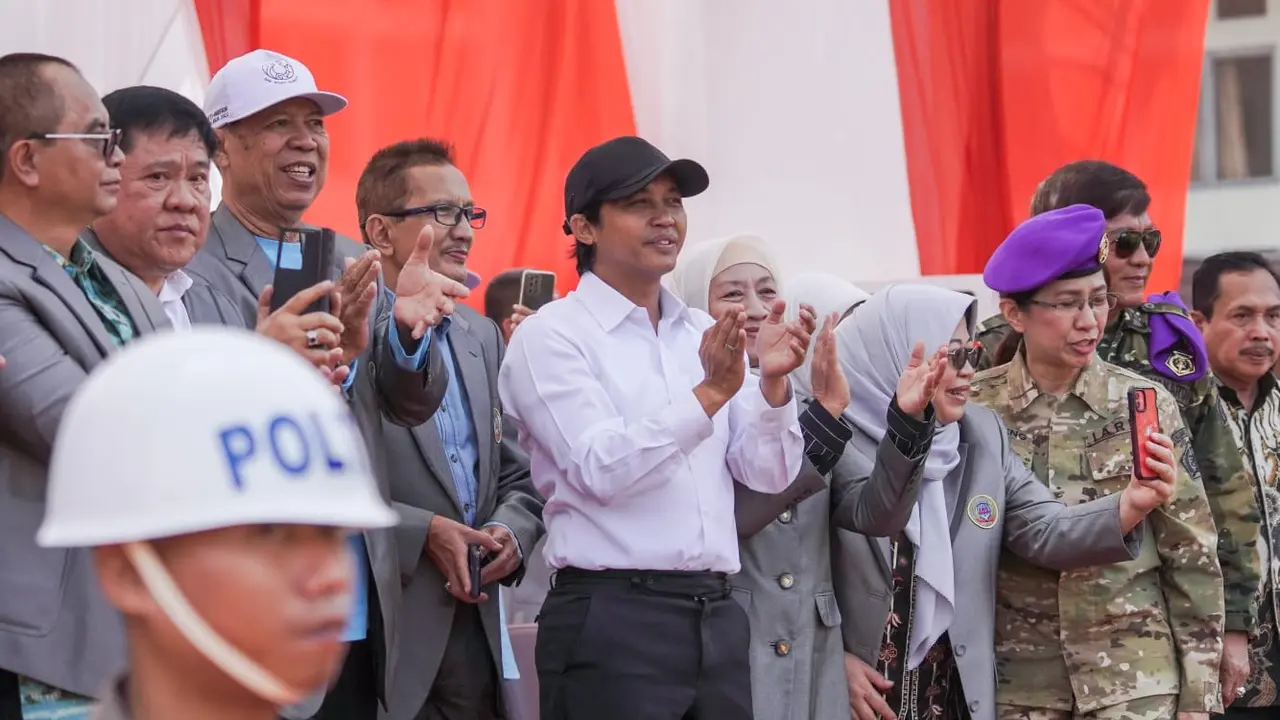 Di hadapan ribuan Taruna STPN dan Kapti-Agraria, Wakil Menteri ATR/BPN Raja Juli Antoni menjadi pembina upacara dalam kegiatan Apel Akbar di Sekolah Tinggi Pertanahan Nasional (STPN), Kota Yogyakarta, Sabtu (25/02/2023) (Istimewa)