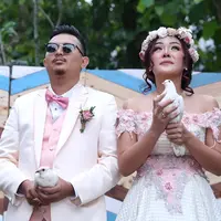 Pernikahan Chef Aiko dan Saugi (Nurwahyunan/bintang.com)