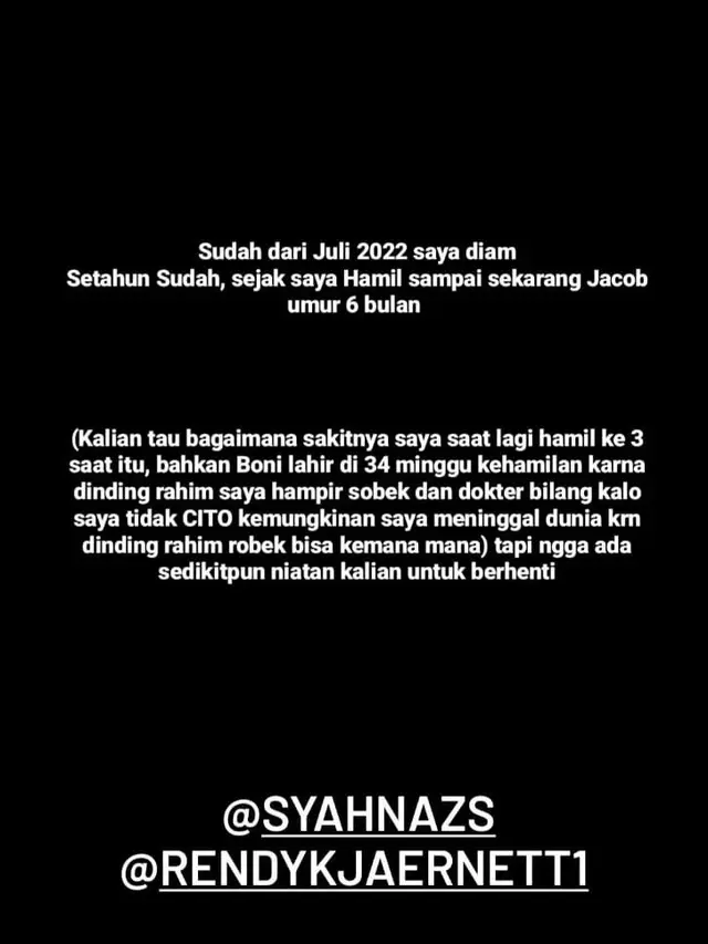 Isu Syahnaz Sadiqah selingkuh dengan Rendy Kjaernett viral di media sosial