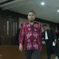 Terdakwa perantara suap pembangunan RSUD Damanhuri, Barabai, TA 2017, Abdul Basit usai sidang putusan di Pengadilan Tipikor, Jakarta, Senin (13/8). Abdul Basit dijatuhi hukuman 4 tahun penjara, denda Rp 200 juta. (Liputan6.com/Helmi Fithriansyah)