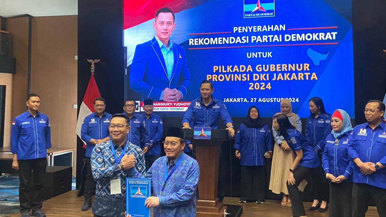 AHY Beri Dukungan ke Pilgub Jabar, Jateng, Jakarta, AHY: Insya Allah Menang!