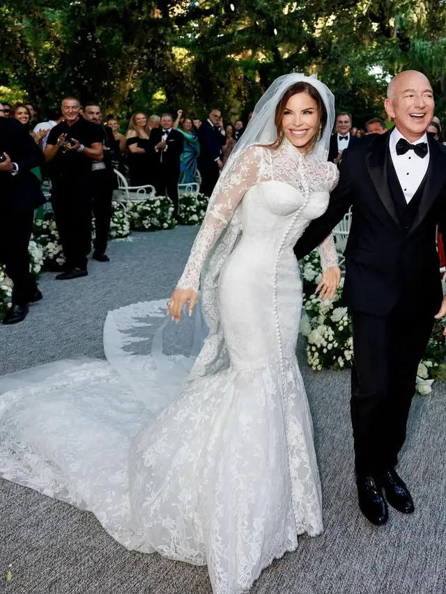 Mengulik Gaun Pernikahan dan Cincin Mewah Lauren Sanchez