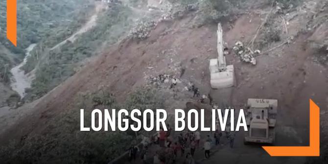 VIDEO: Detik-Detik Penduduk Terseret Longsor di Bolivia