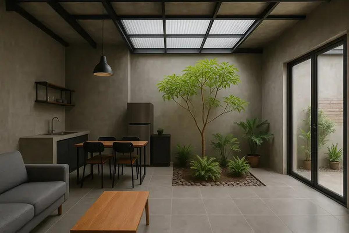 8 Rumah 5x7 Industrial Minimalis, Hunian Jadi Terasa Lapang dan Estetik