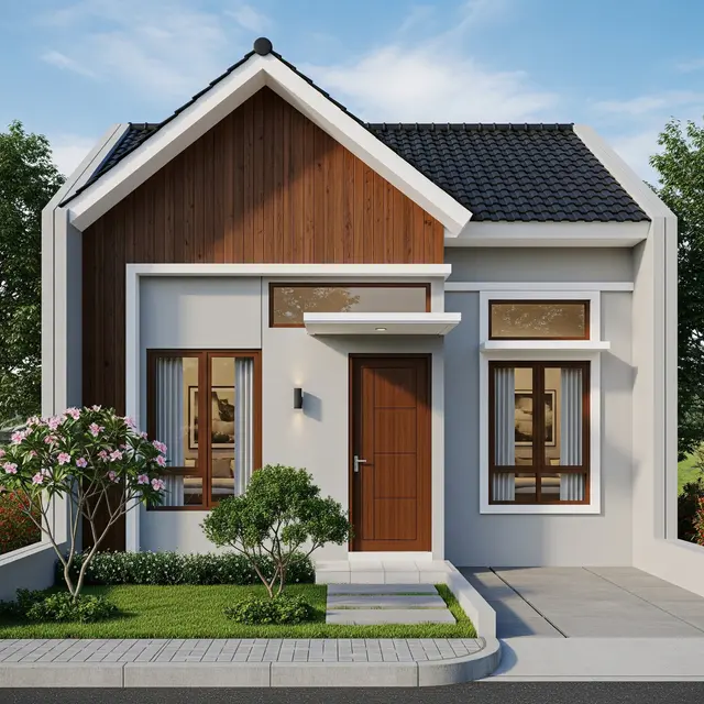 Model Rumah 1 Lantai Tipe 45 Tapi Tetap Nyaman untuk 5 Orang/Gemini AI