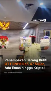 Penampakan Barang Bukti OTT BNPB Rp5,47 Miliar, Ada Emas hingga Kripto!