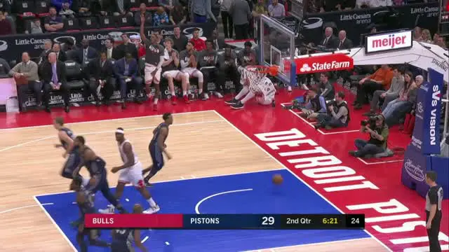 VIDEO : Cuplikan Pertandingan NBA, Pistons 99 vs Bulls 83