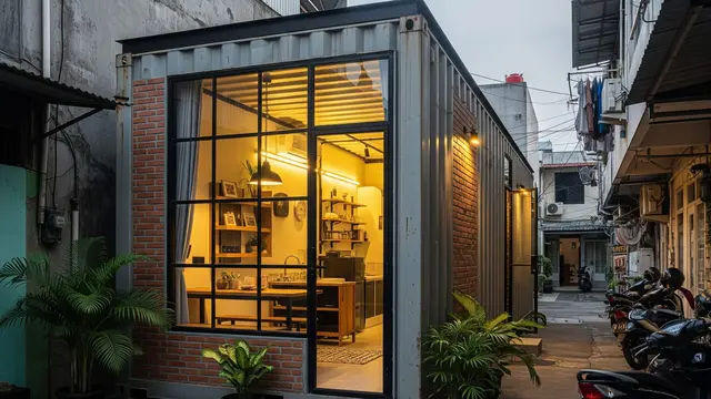 Model Rumah Kontainer Solusi Hunian Sempit dan Trendy