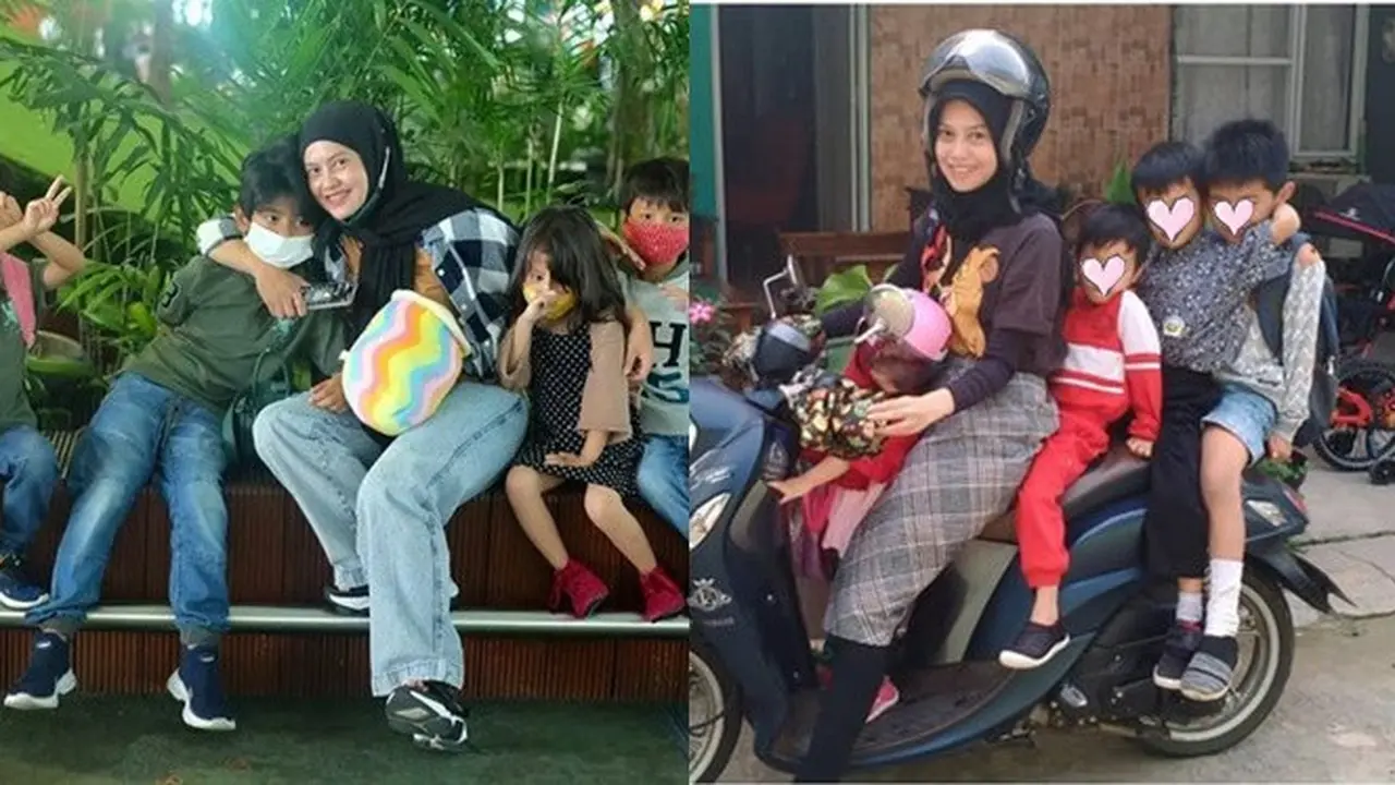 6 Potret Istri Zul Zivilia Urus Empat Buah Hatinya, Semangat Cari Nafkah Sendiri
