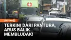 Memasuki hari keempat arus balik Lebaran, jalur Pantura Brebes, Jawa Tengah, dipadati kendaraan pemudik yang kembali ke kota asal. Kepadatan didominasi oleh sepeda motor, mobil pribadi, serta bus antarkota antarprovinsi yang terus mengalir dari arah ...