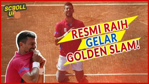 VIDEO: Setelah Raih Emas di Olimpiade 2024, Novak Djokovic Resmi Meraih Gelar Golden Slam