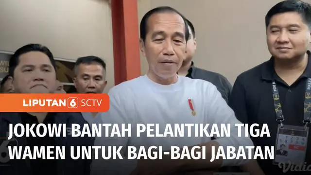 Presiden Joko Widodo membantah pelantikan tiga Wakil Menteri di akhir masa jabatannya sebagai bentuk bagi-bagi kekuasaan. Menurut Presiden, pelantikan ketiga Wakil Menteri untuk kepentingan transisi pemerintah selanjutnya.