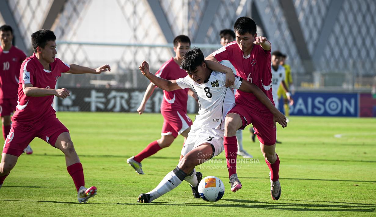 Berakhir sudah perjalanan Timnas Indonesia U-17 di ajang Piala Asia U-17 2025. Skuad Garuda Muda harus tersingkir di perempat final, setelah kalah telak dari Korea Utara. (Dok. PSSI)