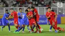 Di babak kedua, timnas Indonesia U-20 meningkatkan pola permainan. (Liputan6.com/Angga Yuniar)