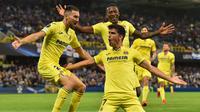 Villarreal menjadi satu-satunya klub Liga Spanyol yang belum terkalahkan hingga pekan ini. Namun, klub yang berjuluk The Yellow Submarine tersebut hanya mampu menempati urutan ke-11 klasmen sementara karena hanya mampu menyabet dua kali kemenangan dan lima kali seri. (AFP/Paul Ellis)