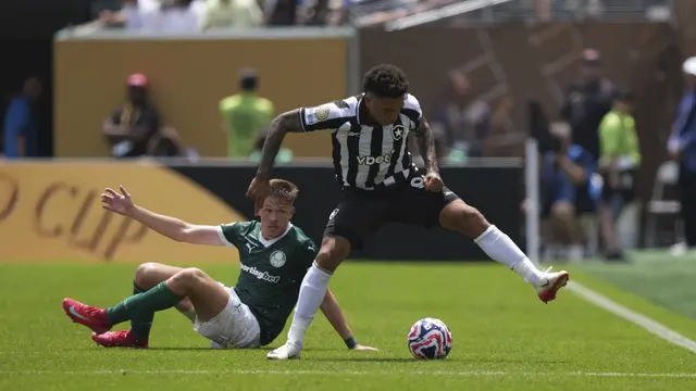 Bruno Fuchs dari Palmeiras dan Igor Jesus dari Botafogo