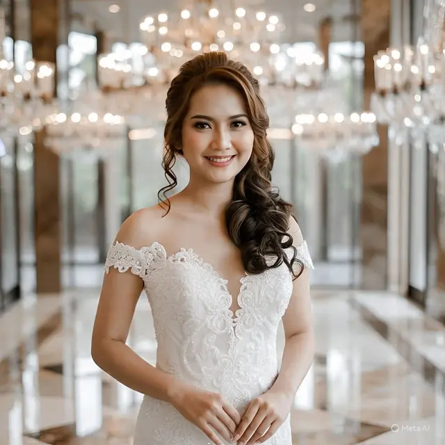 Model Rambut Terurai untuk Pesta