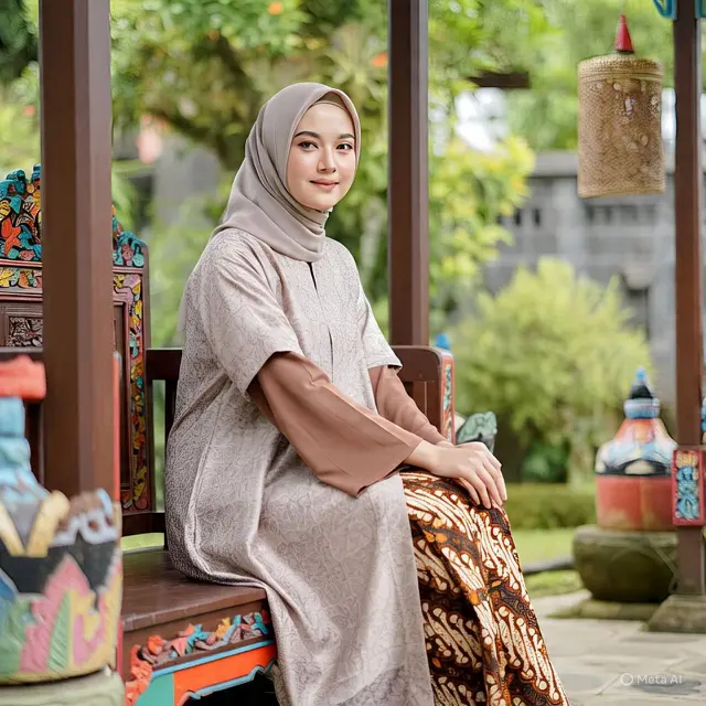Baju Model Batik Kombinasi