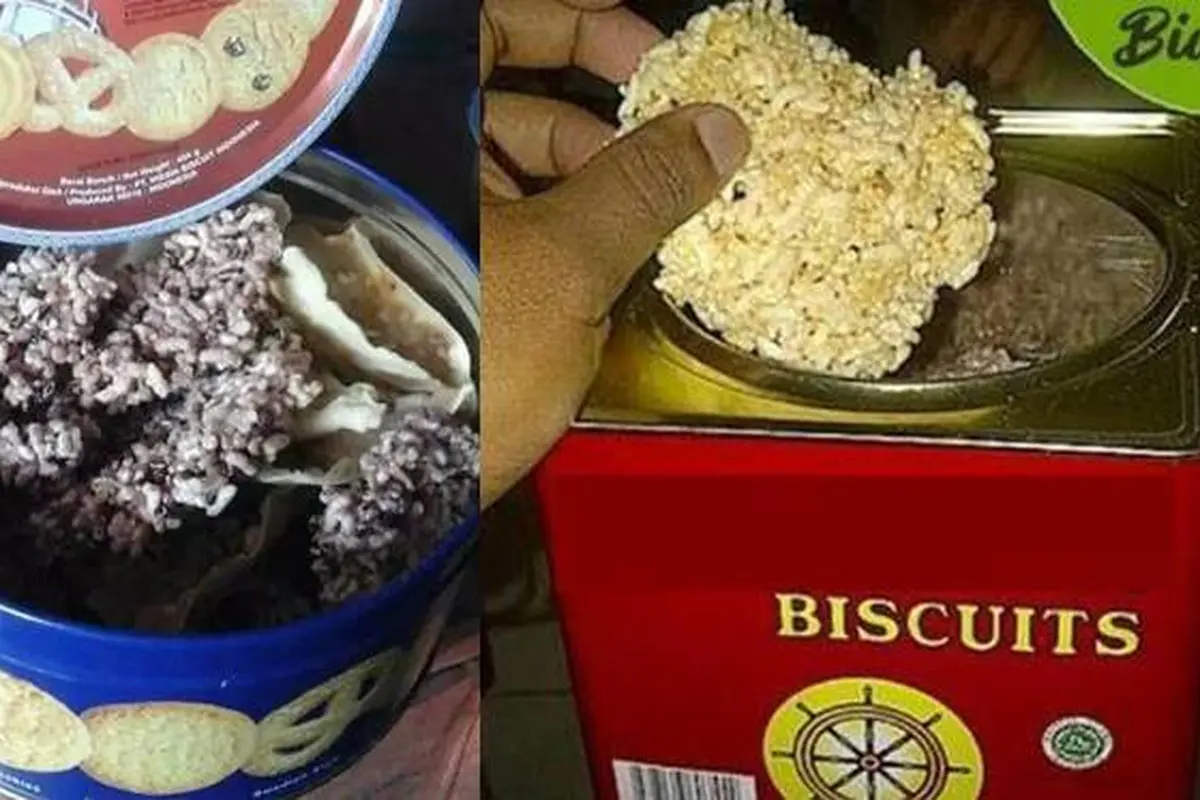 Kena Prank, Ini 7 Potret Isi Kaleng Kue Lebaran yang Bikin Kesal