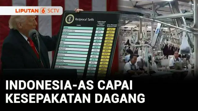 VIDEO: Sah! Trump Umumkan Kesepakatan Dagang dengan Indonesia