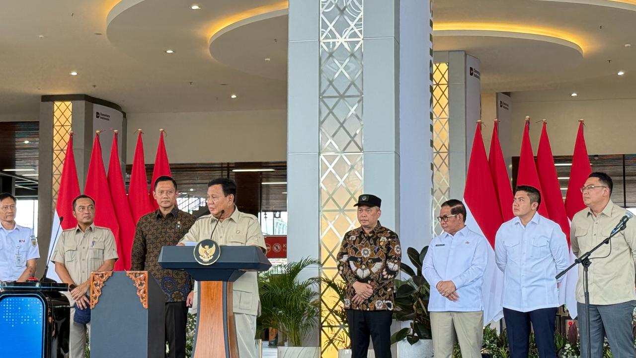 Presiden Prabowo Resmikan Stasiun Tanah Abang Baru