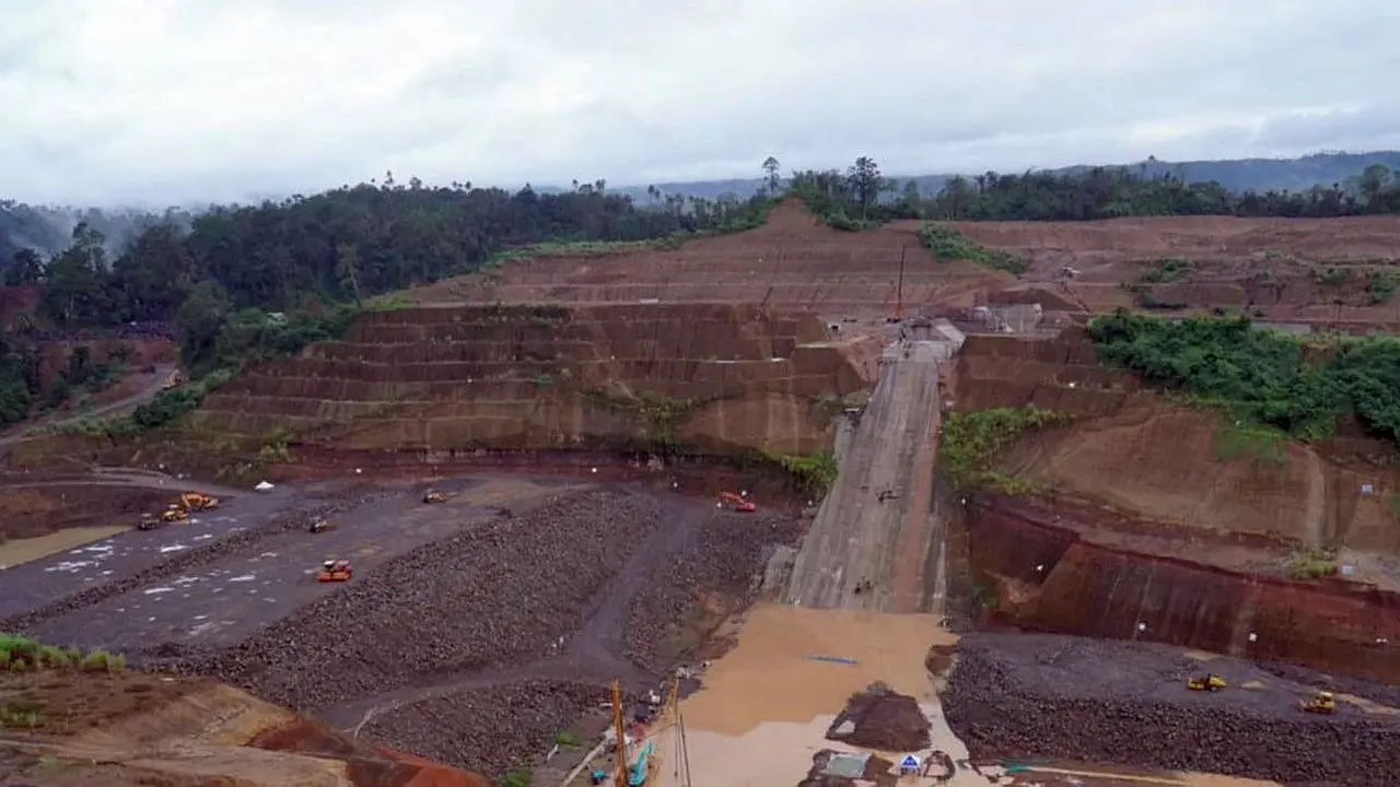Kementerian PUPR tengah menyelesaikan pembangunan Bendungan Kuwil Kawangkoan di Kabupaten Minahasa Utara, Sulawesi Utara. (Dok Kementerian PUPR)
