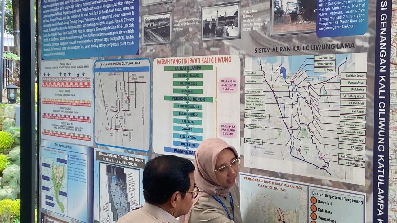 pramono tinjau pintu air manggarai