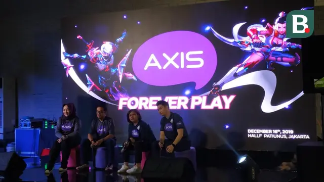 Konferensi Pers AXIS Mobile Gaming di Hallf Patiunus, Jakarta, Senin (16/12/2019).
