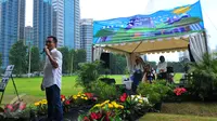 Gelora Bung Karno (GBK) merencanakan pembangunan Hutan Kota di kawasan pertengahan Ibukota Jakarta, Jumat, (18/3/2016). Rencana tersebut didukung Pemprov DKI Jakarta dan komunitas pecinta olahraga dan lingkungan hidup. (Liputan6.com/Faisal R Syam)