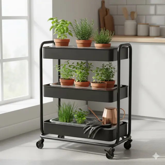 Troli Besi Portabel (Utility Cart) (Gemini AI)