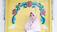 Gaya hijab syari Putri Sunan Kalijaga Salmafina Khairunnisa