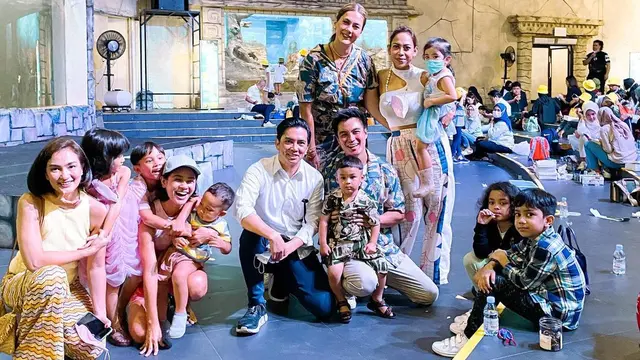 8 Potret Tamu Artis di Pesta Ulang Tahun Kiano Anak Baim Wong di Ancol