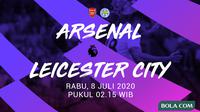 Premier League - Arsenal Vs Leicester City (Bola.com/Adreanus Titus)