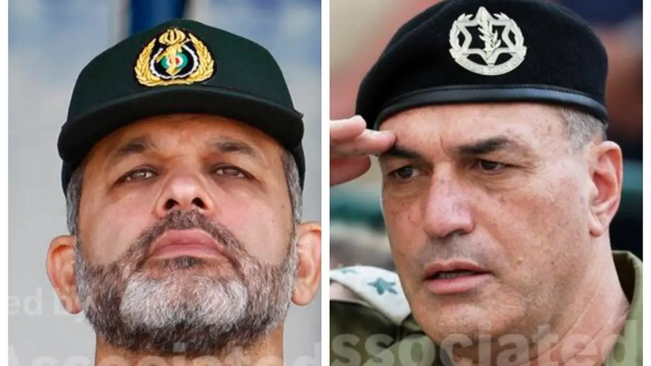 Brigadir Jenderal Ahmad Vahidi dan Letnan Jenderal Eyal Zamir