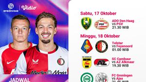 Jadwal Eredivisie 2026/27 Matchweek ke-9: Ujian untuk Tim Papan Atas Hanya di Vidio