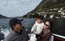 Gaya Liburan Nikita Willy di Danau Como, Tetap Stylish Sambil Momong Si Kecil