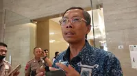 Kepala Badan Kebijakan Perdagangan Kementerian Perdagangan Kasan di Kementerian Perdagangan, Kamis (27/4/2023). Kasan mengatakan bahwa Kemendag bakal melakukan antisipasi terkait dampak El Nino.