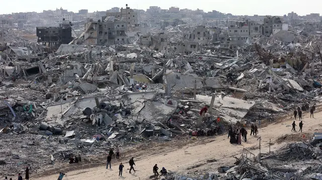 Sempat mengalami penundaan karena kesalahan teknis, kesepakatan gencatan senjata antara Israel dan Hamas di Gaza dinyatakan mulai berlaku per Minggu 19 Januari 2025. (Omar AL-QATTAA/AFP)