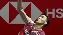 Di gim kedua, Jonatan Christie kalah dengan skor 12-21. (Liputan6.com/Herman Zakharia)